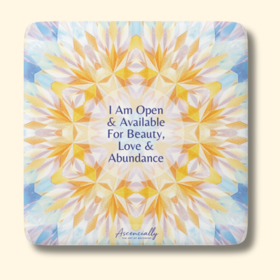 Porcelain Magnet, Beauty, Love and Abundance