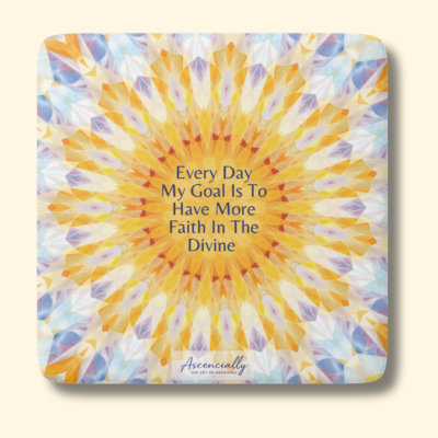 Porcelain Magnet, Square, More Faith