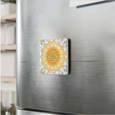 Porcelain Magnet, Square, More Faith