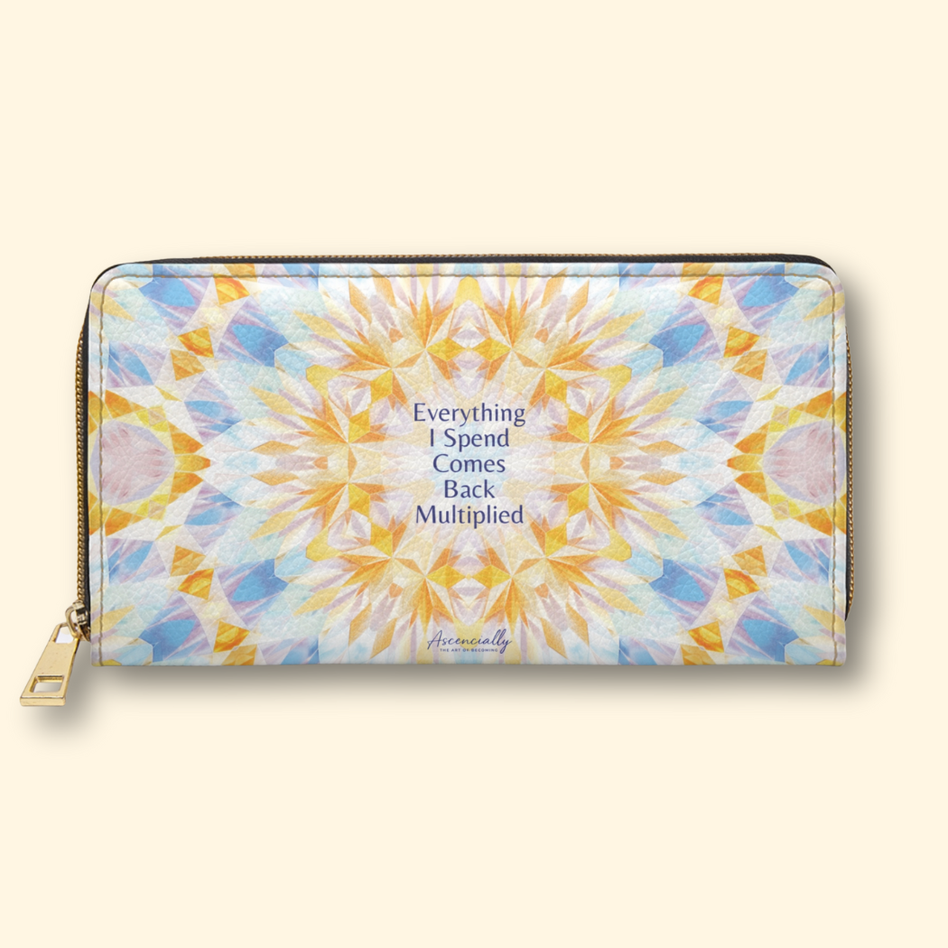 Zipper Wallet – “Aligned With Prosperity”