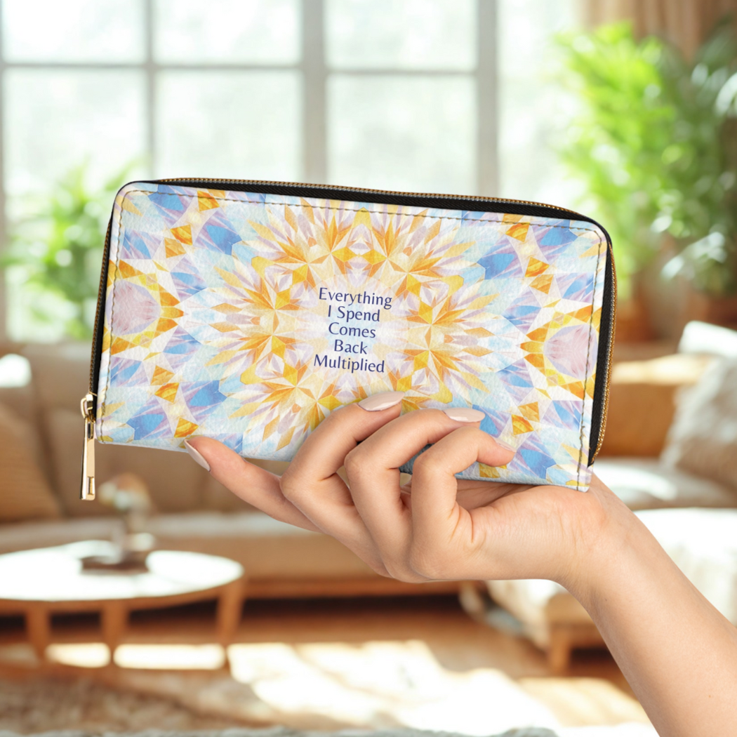 Zipper Wallet – “Aligned With Prosperity”