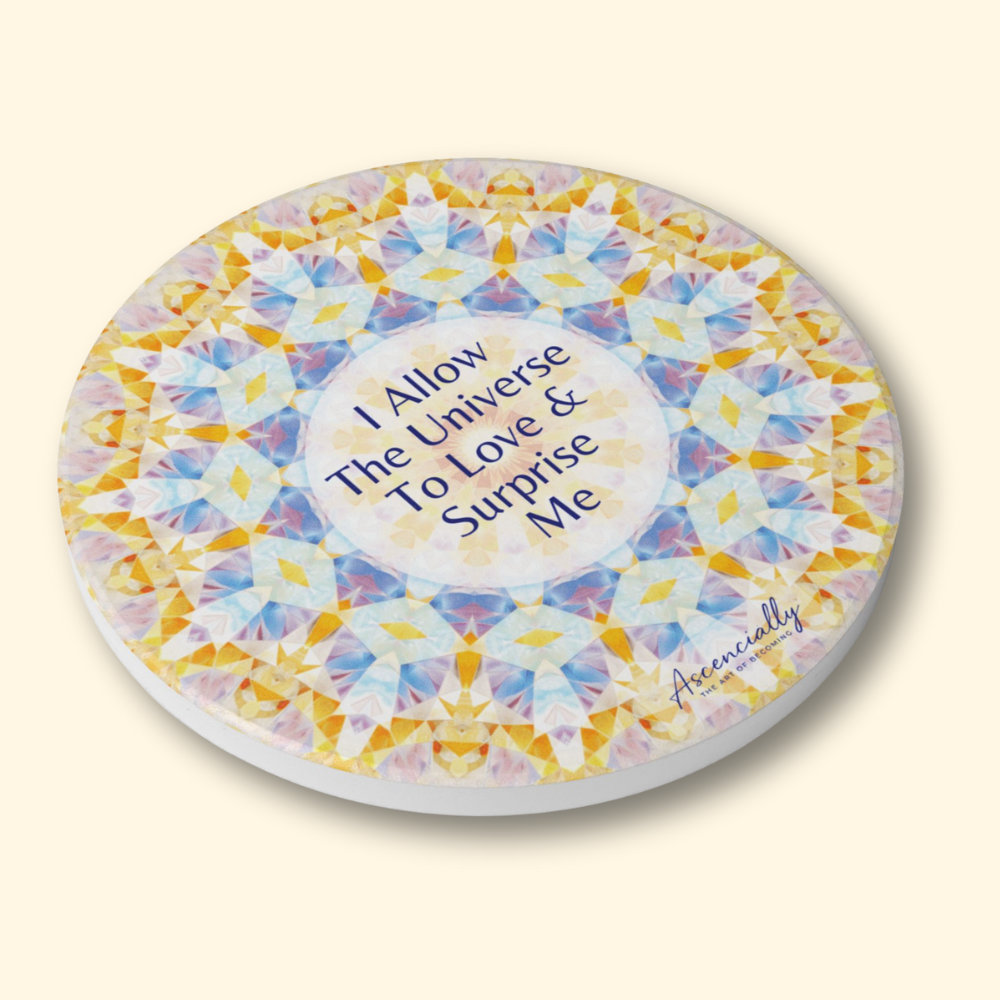 Ceramic Coaster, Love & Surprise
