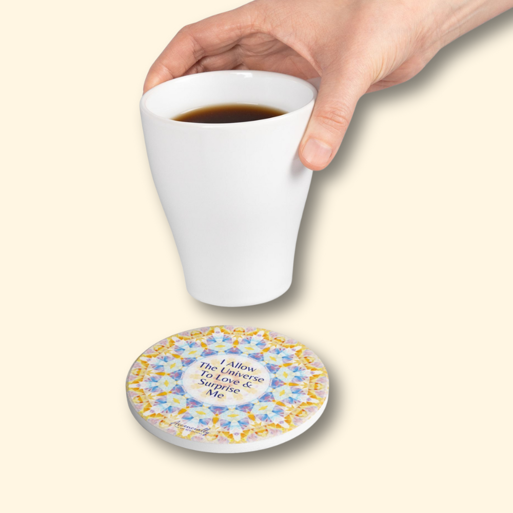 Ceramic Coaster, Love & Surprise