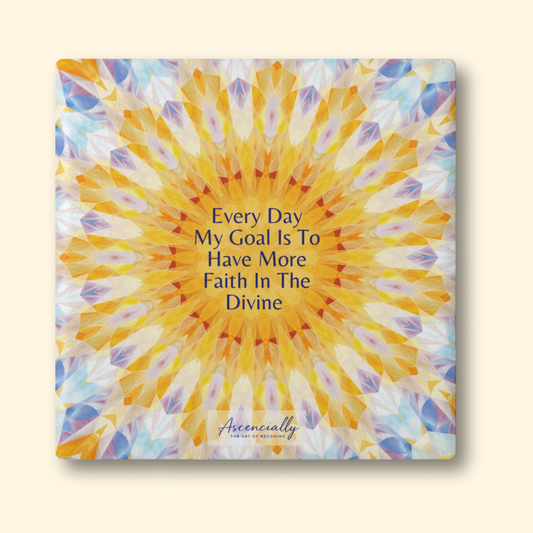 Ceramic Coaster, Faith In The Divinie
