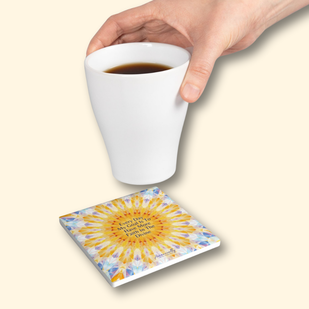 Ceramic Coaster, Faith In The Divinie