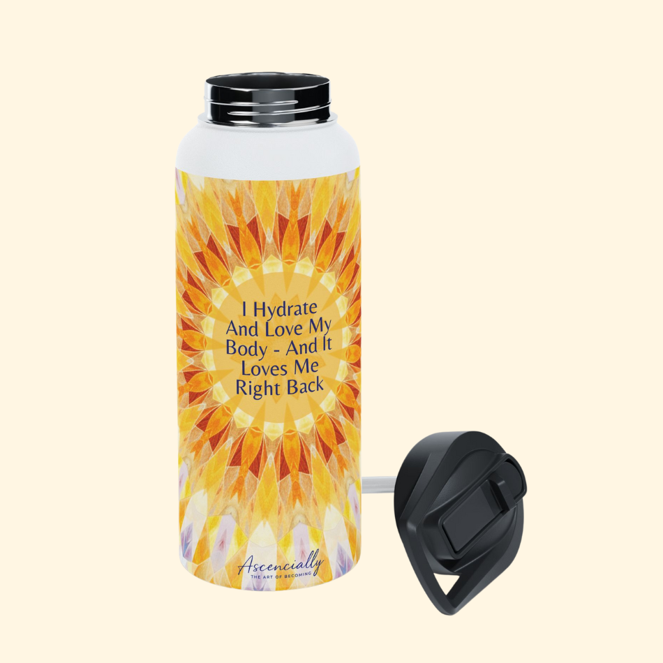Stainless Steel Water Bottle – “Love My Body”
